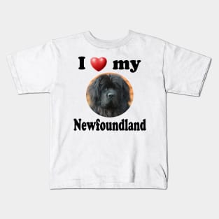 I Love My Newfoundland Kids T-Shirt